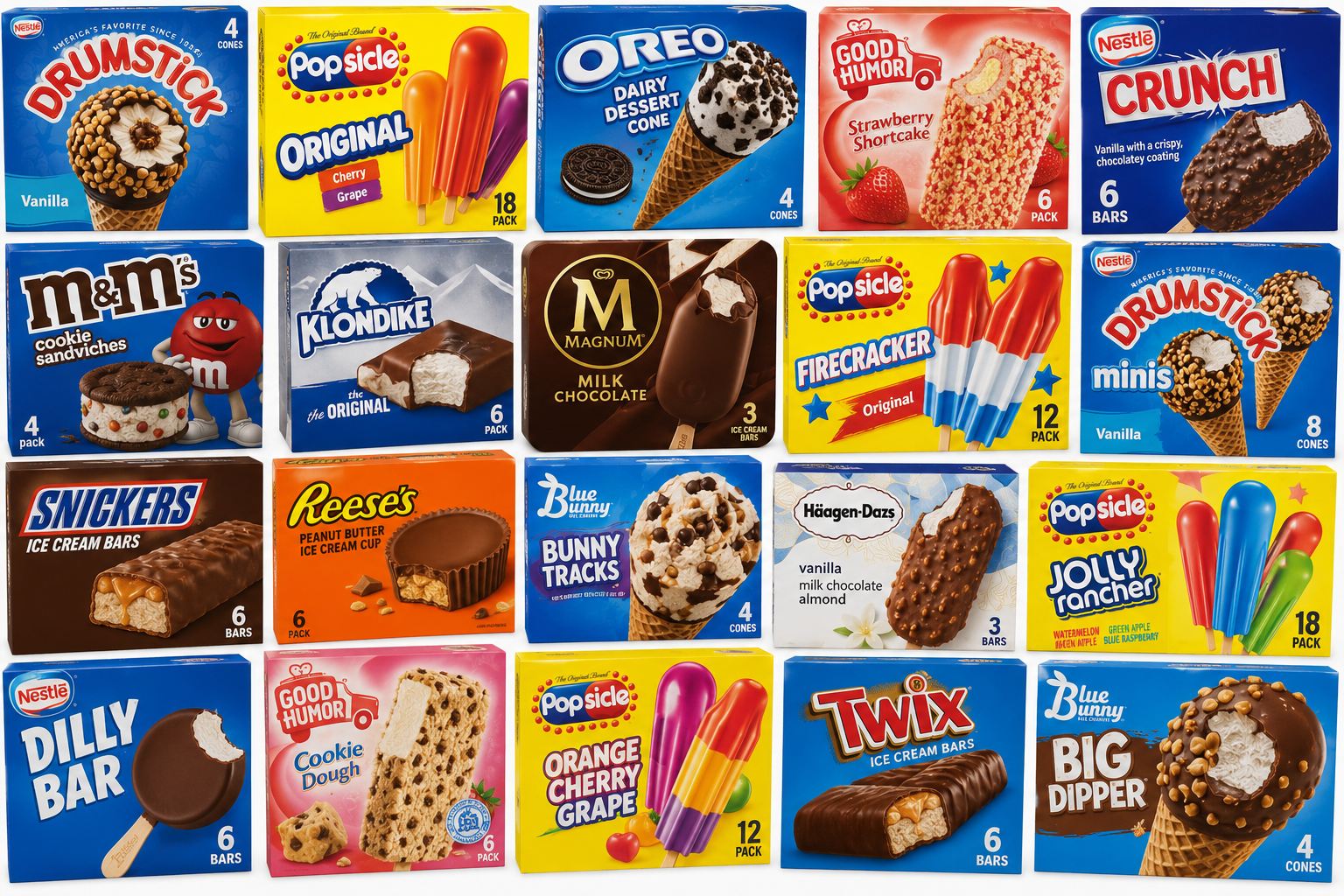 Ice cream novelty treats